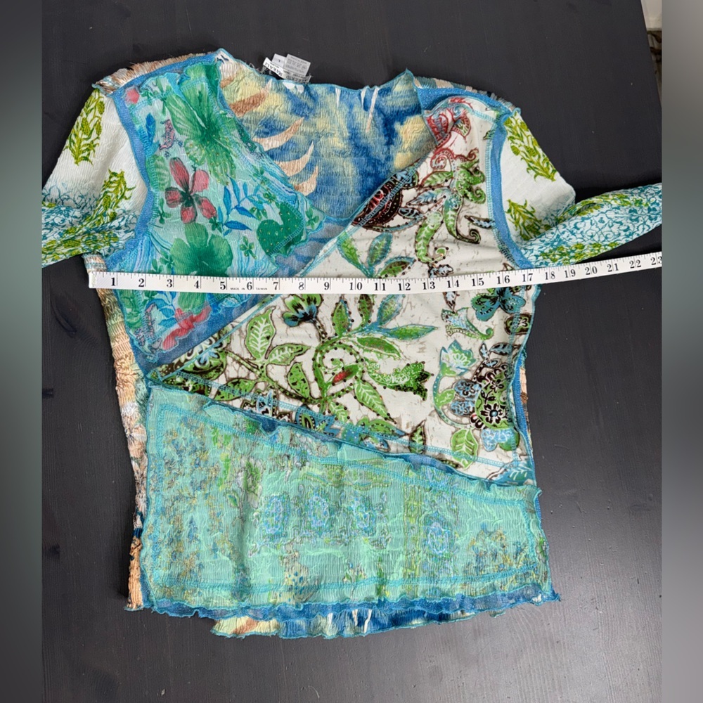 Alberto Makali Long Sleeve Beaded Top Multicolored - image 4